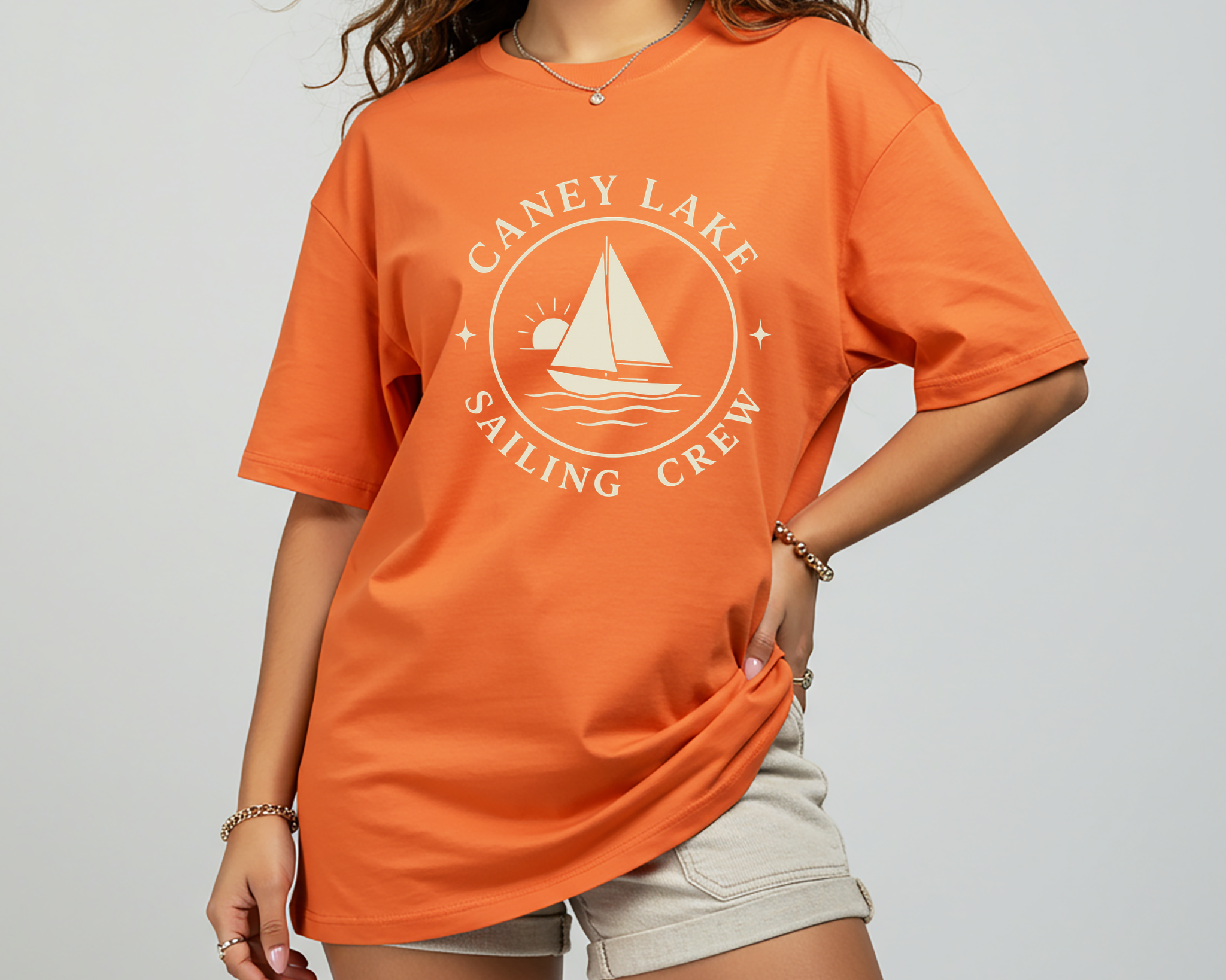 Caney Lake Chatham Louisiana Sailing Crew Tee – Lake Life Shirt – Louisiana Lake Tee – Nautical Boat Shirt – Southern Boutique Tee – Gildan Unisex