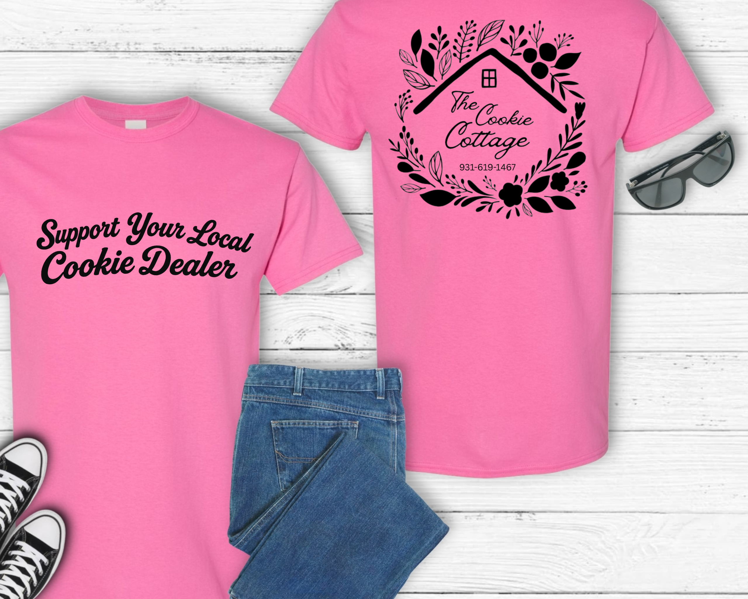 Cookie Cottage Logo Gildan Tee