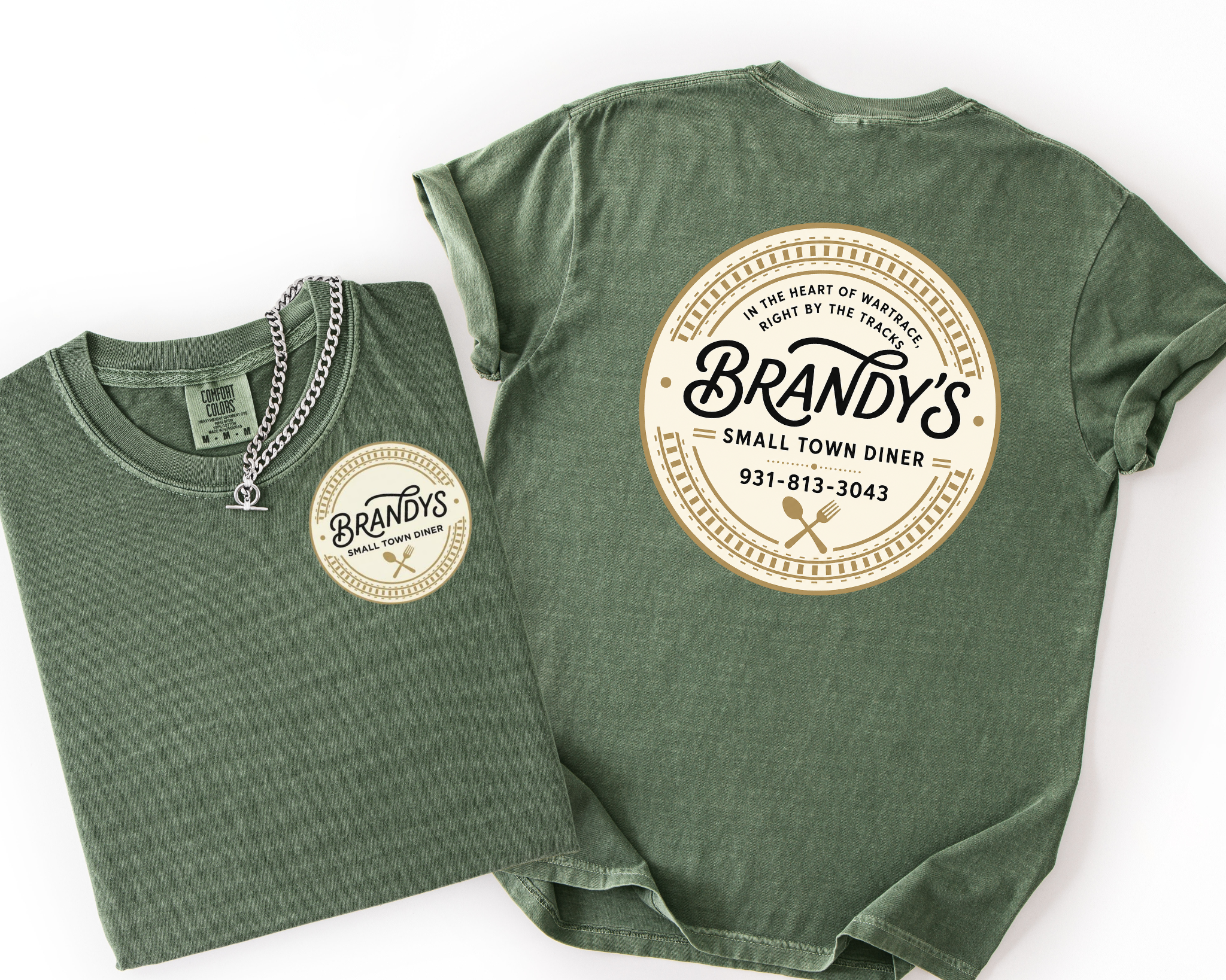 Brandy’s Small Town Diner Comfort Colors Shirt | Official Logo Tee