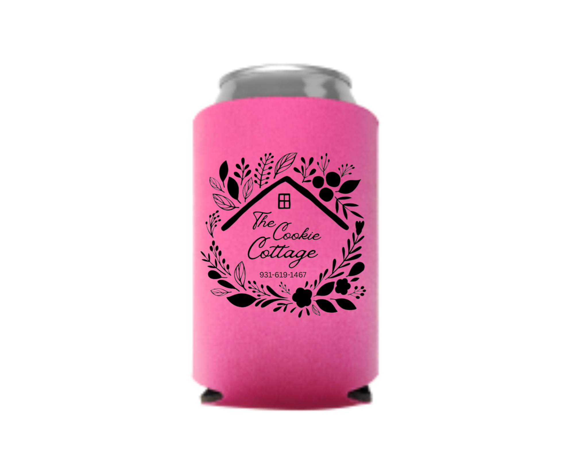 Cookie Cottage Logo Koozie