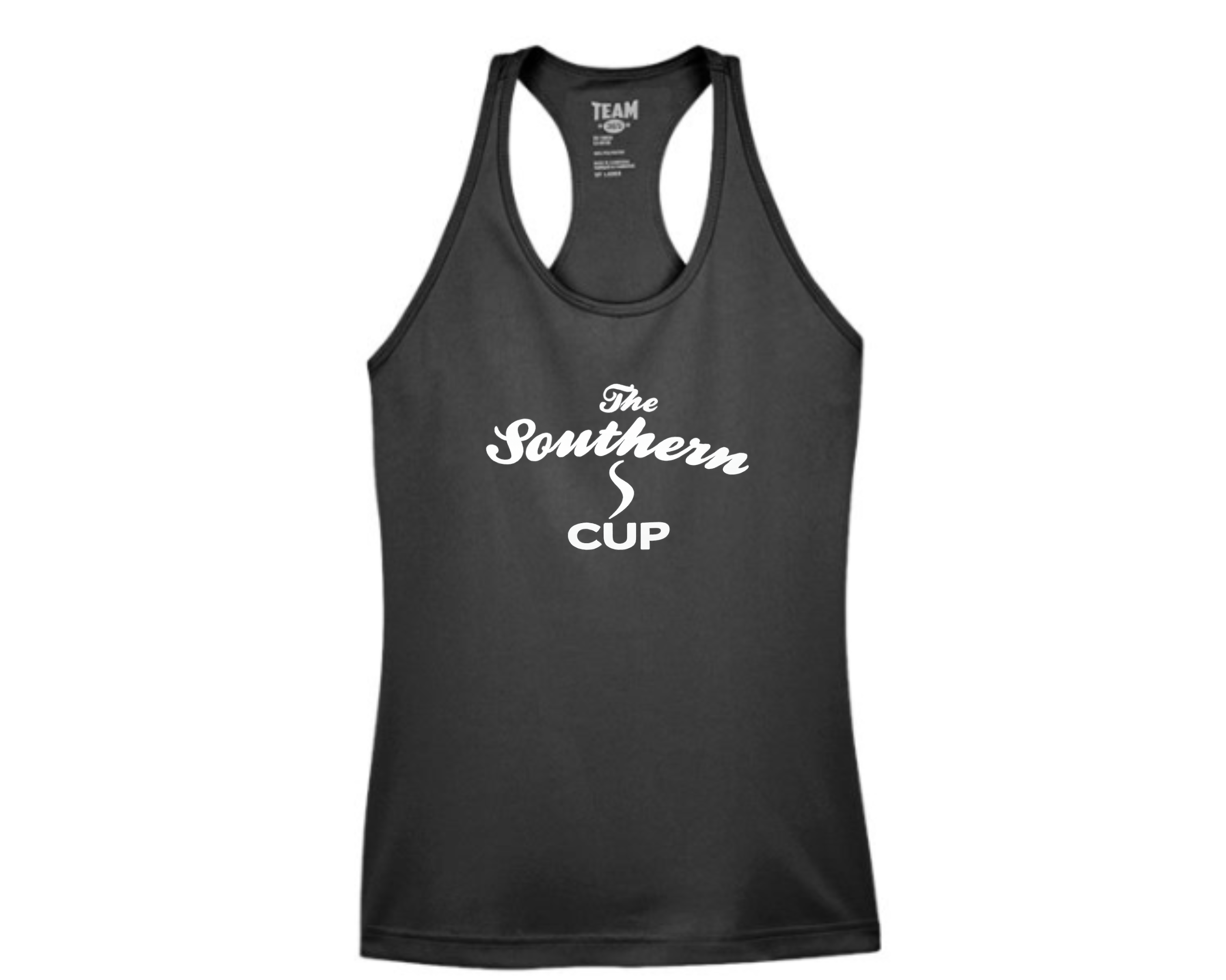 The Southern Cup Women’s Performance Tank | Simple Logo Moisture-Wicking Racerback Tank
