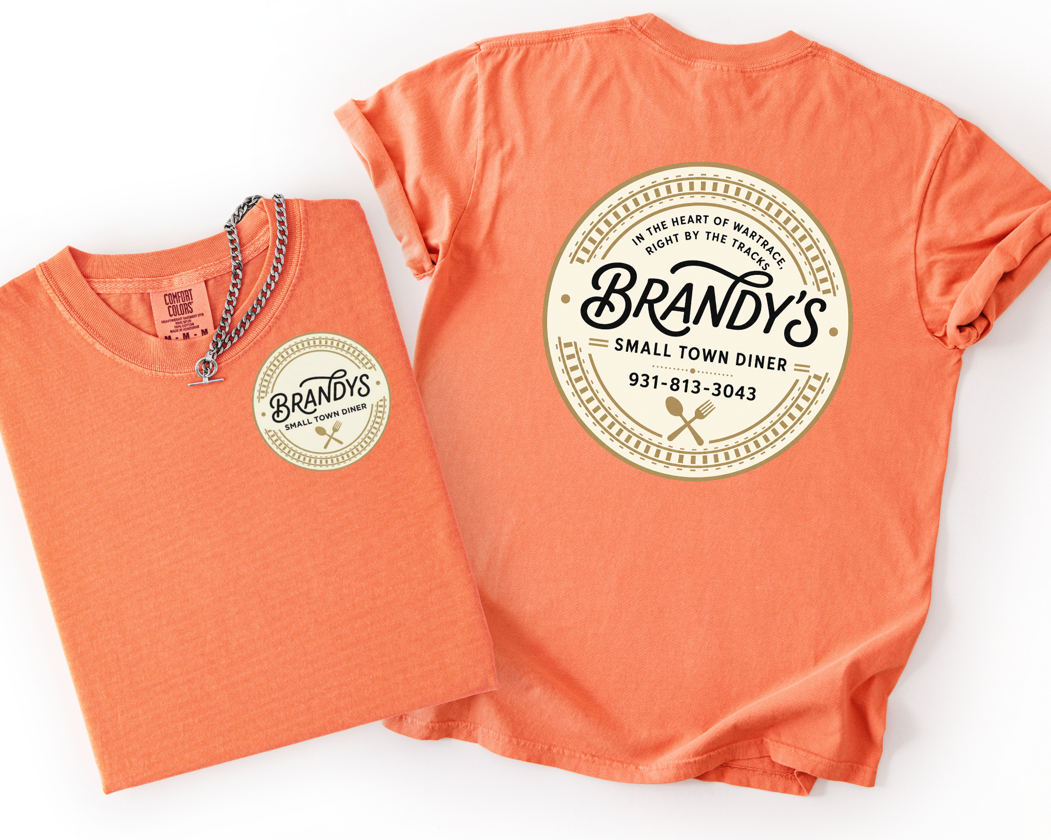 Brandy’s Small Town Diner Comfort Colors Shirt | Official Logo Tee