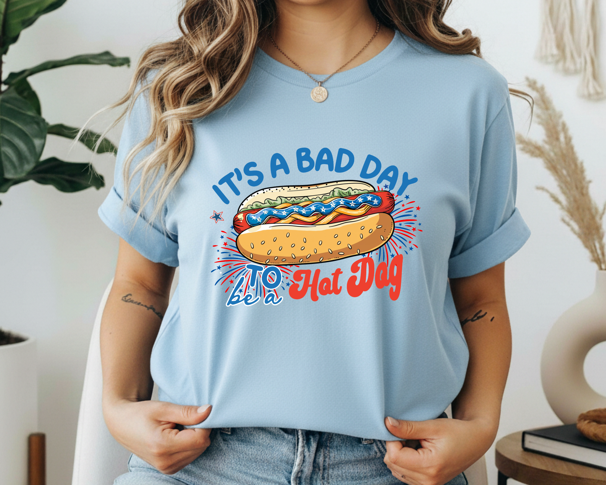 It’s a Bad Day to Be a Hot Dog Patriotic Shirt | Fourth of July Hot Dog Tee