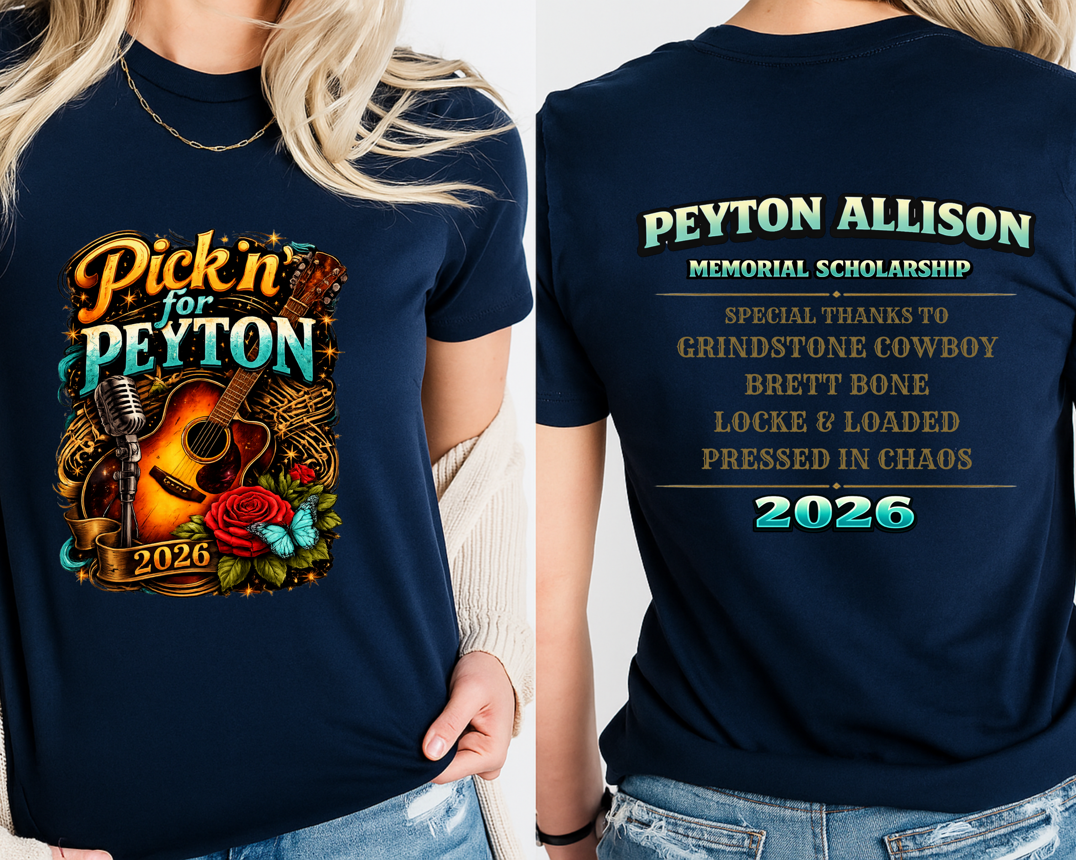 Pickin’ for Peyton 2026 Comfort Colors Tee | Fundraiser Shirt for Peyton Allison Scholarship Fund