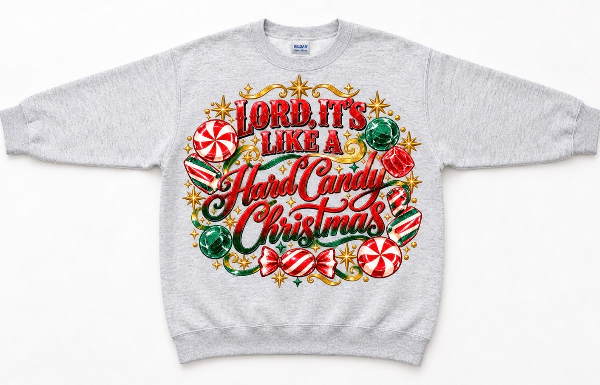 Hard Candy Christmas Graphic Sweatshirt | Vintage Christmas Crewneck