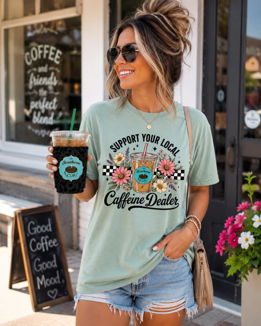 The Southern Cup Leopard Iced Coffee Sleeve | Small, Medium & Large