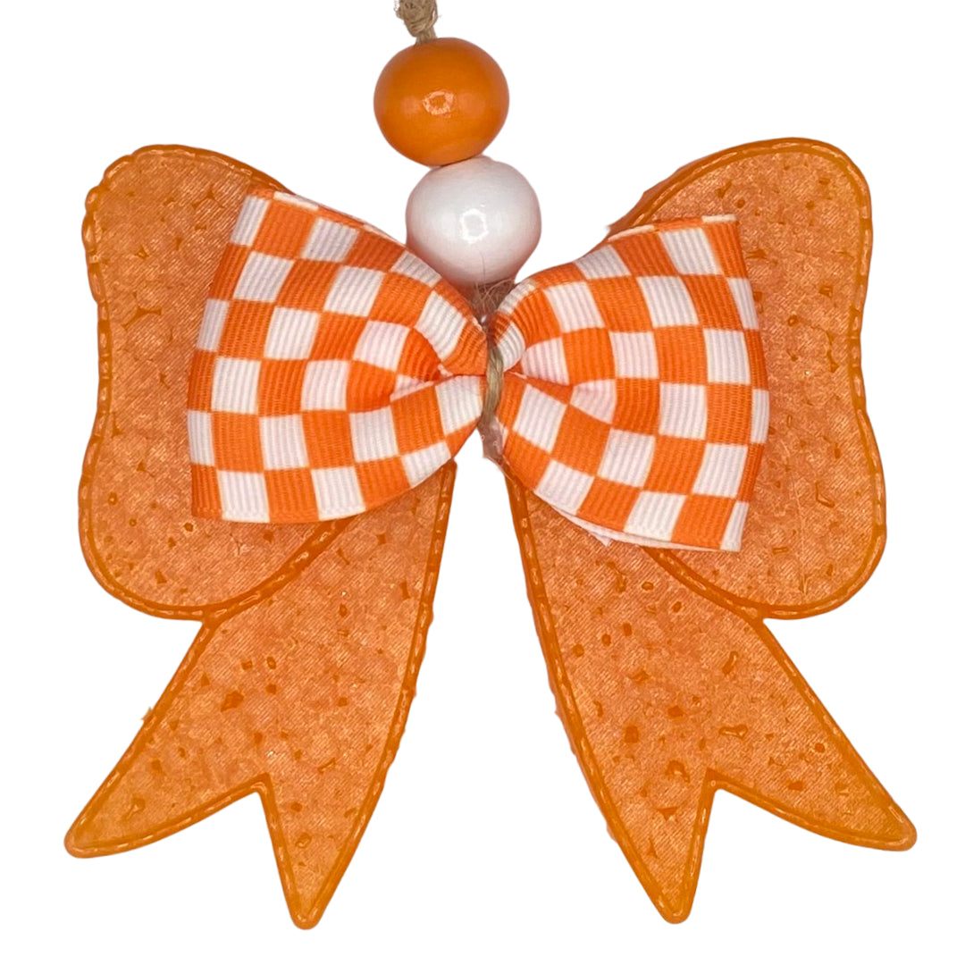 Vols Bow Car Freshie - Volcano Scented Orange Bow Freshie