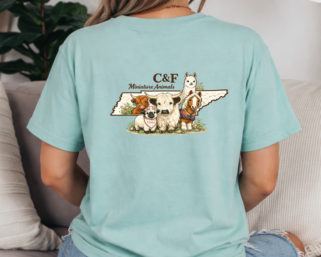 Exclusive C&F Miniature Animals Comfort Colors Tee