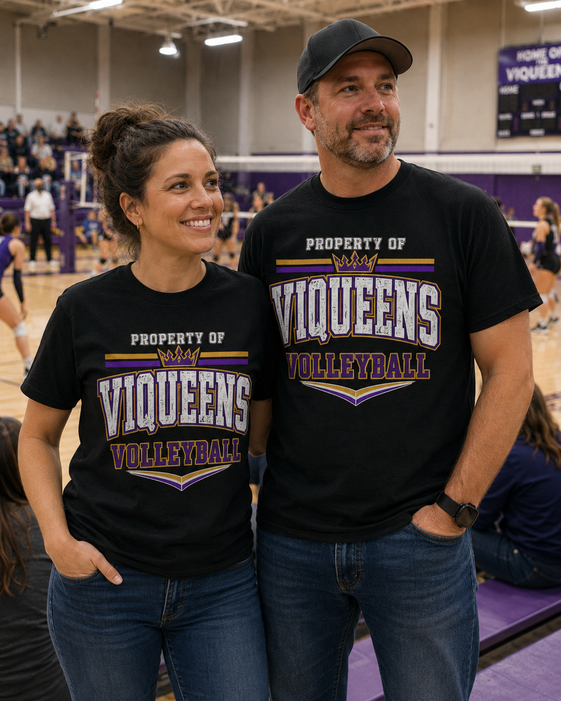 Property of Viqueens Volleyball Tee - Gildan Unisex CHS Spirit Shirt
