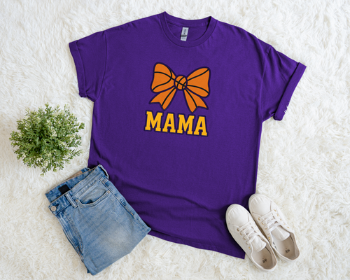 Basketball Mama Bow Tee