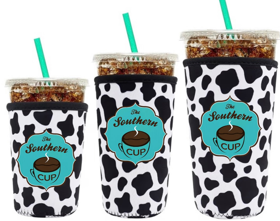 Our Southern Cup Cow Print Drink Sleeve