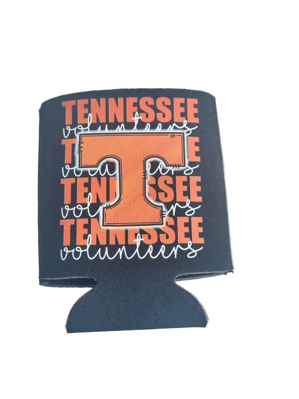 Tennessee Vols Power T Stacked Tennessee Koozie | Black Can Cooler Sleeve