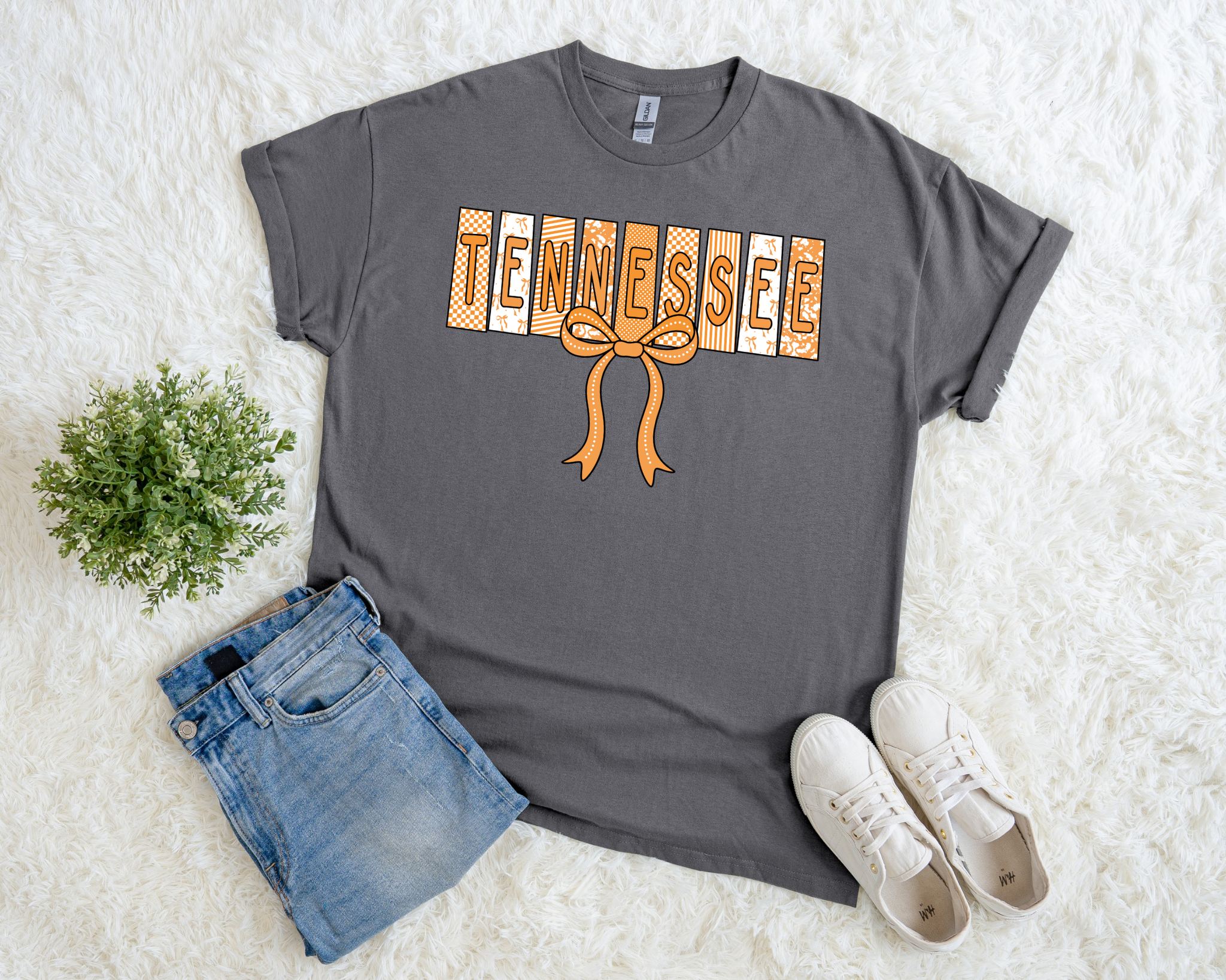 Tennessee Bow Graphic T-Shirt – Cute Vols Game Day Tee