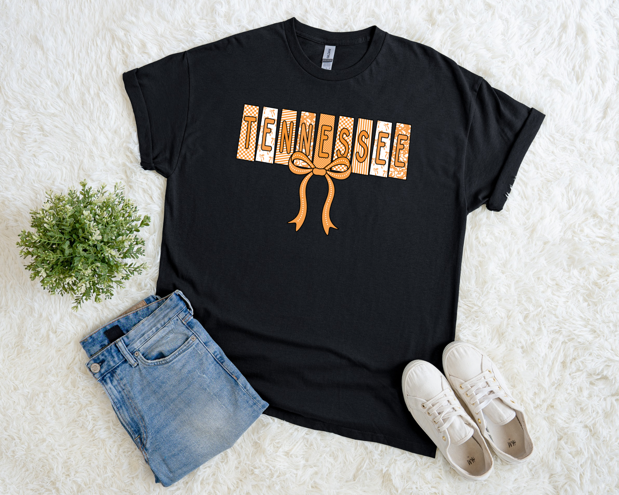 Tennessee Bow Graphic T-Shirt – Cute Vols Game Day Tee