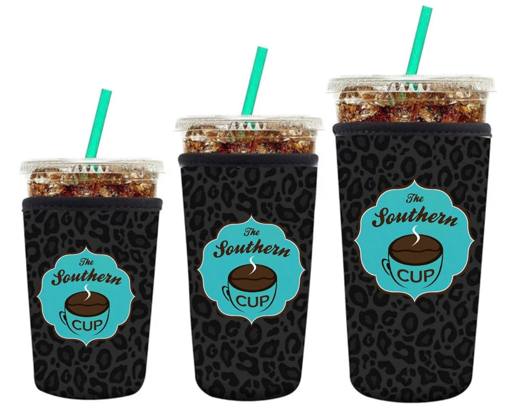 The Southern Cup Leopard Iced Coffee Sleeve | Small, Medium & Large