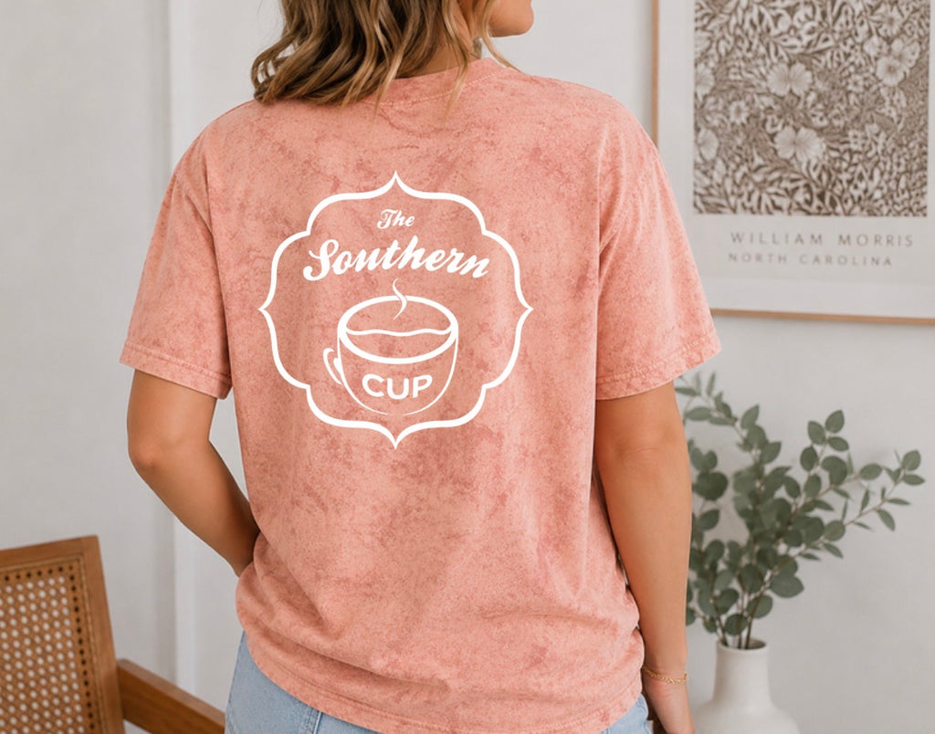 Good Days Start With Iced Coffee Southern Cup Comfort Colors Color Blast Tee
