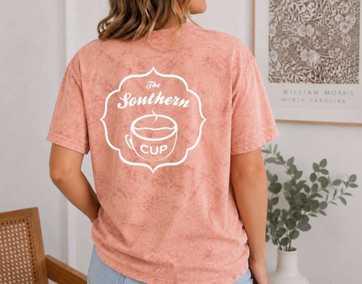 Good Days Start With Iced Coffee Southern Cup Comfort Colors Color Blast Tee