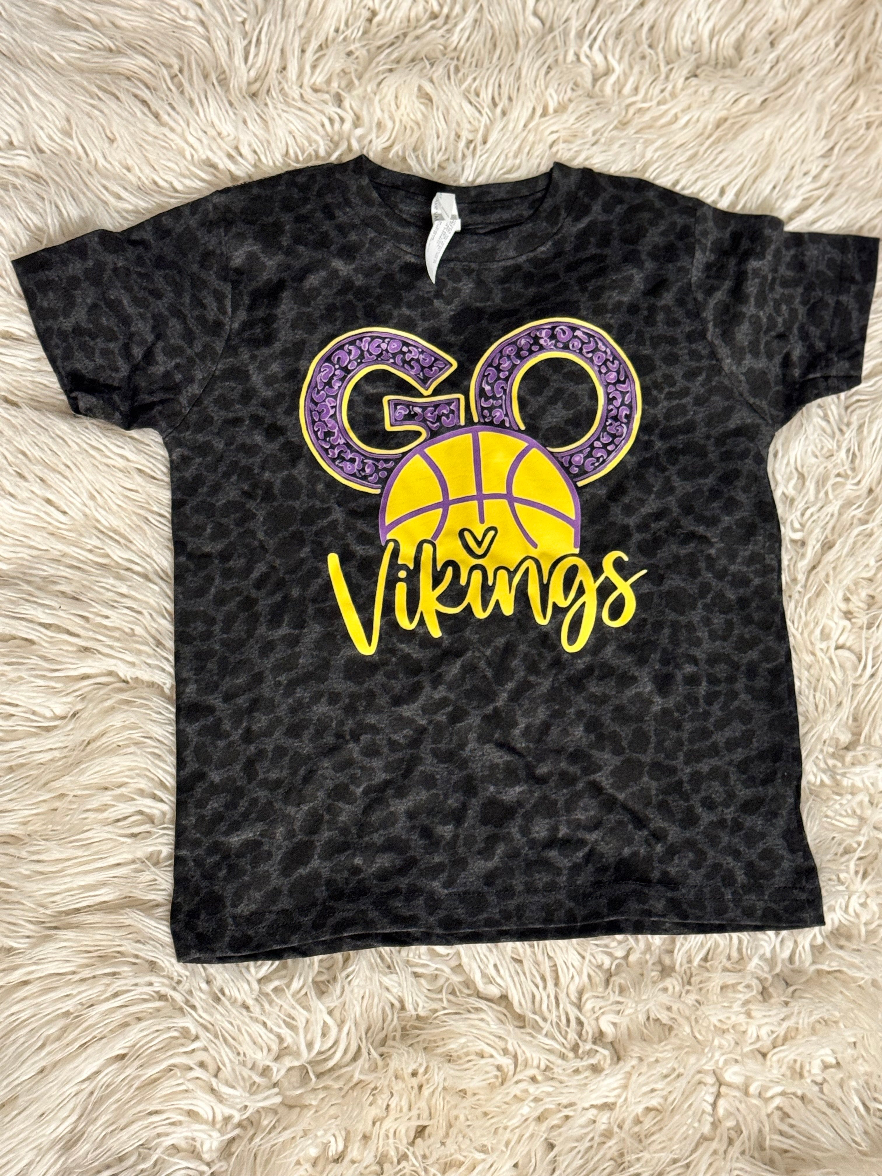 Go Vikings Basketball Youth Tee