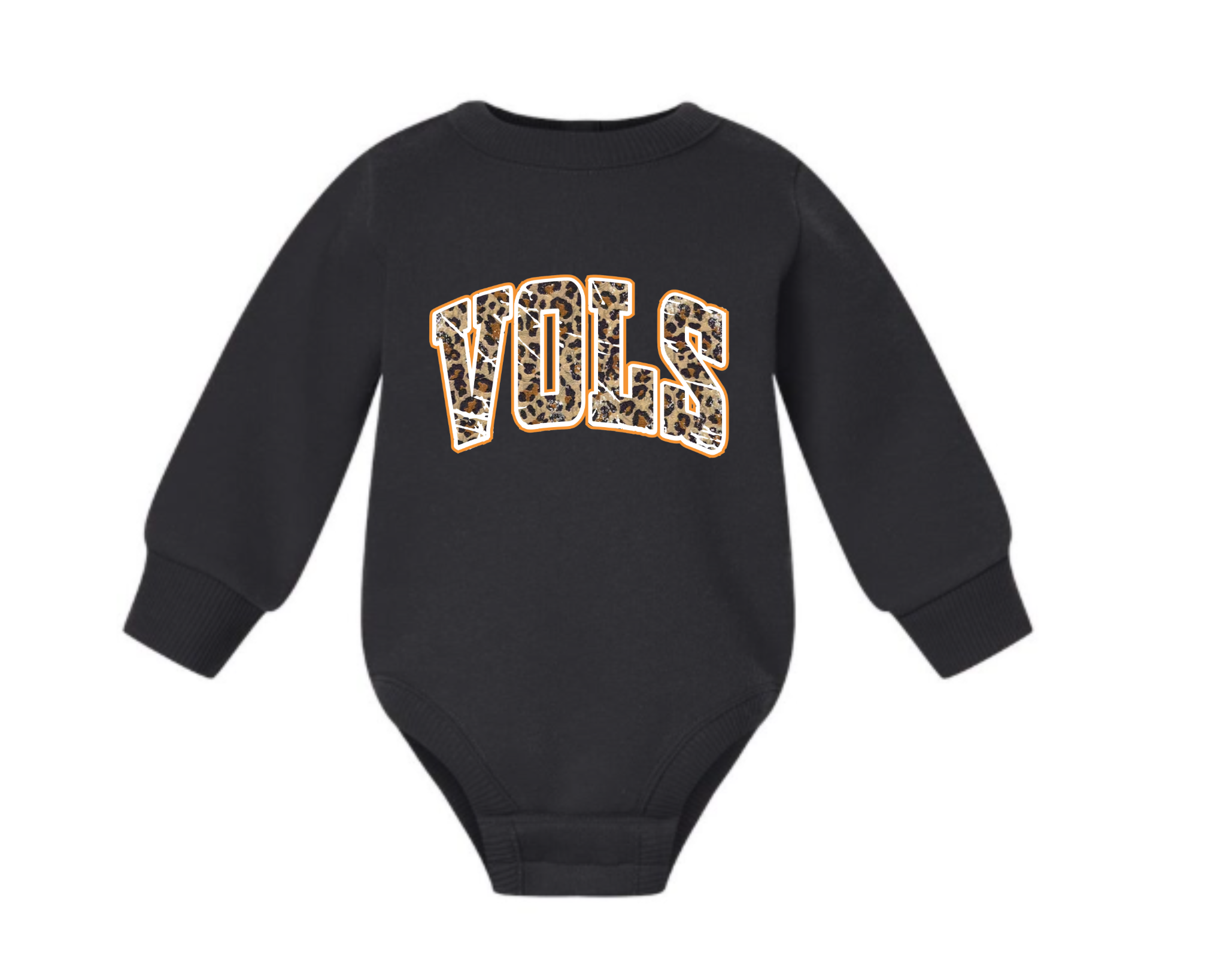 Infant Leopard VOLS Bodysuit – Baby Game Day Long Sleeve Romper