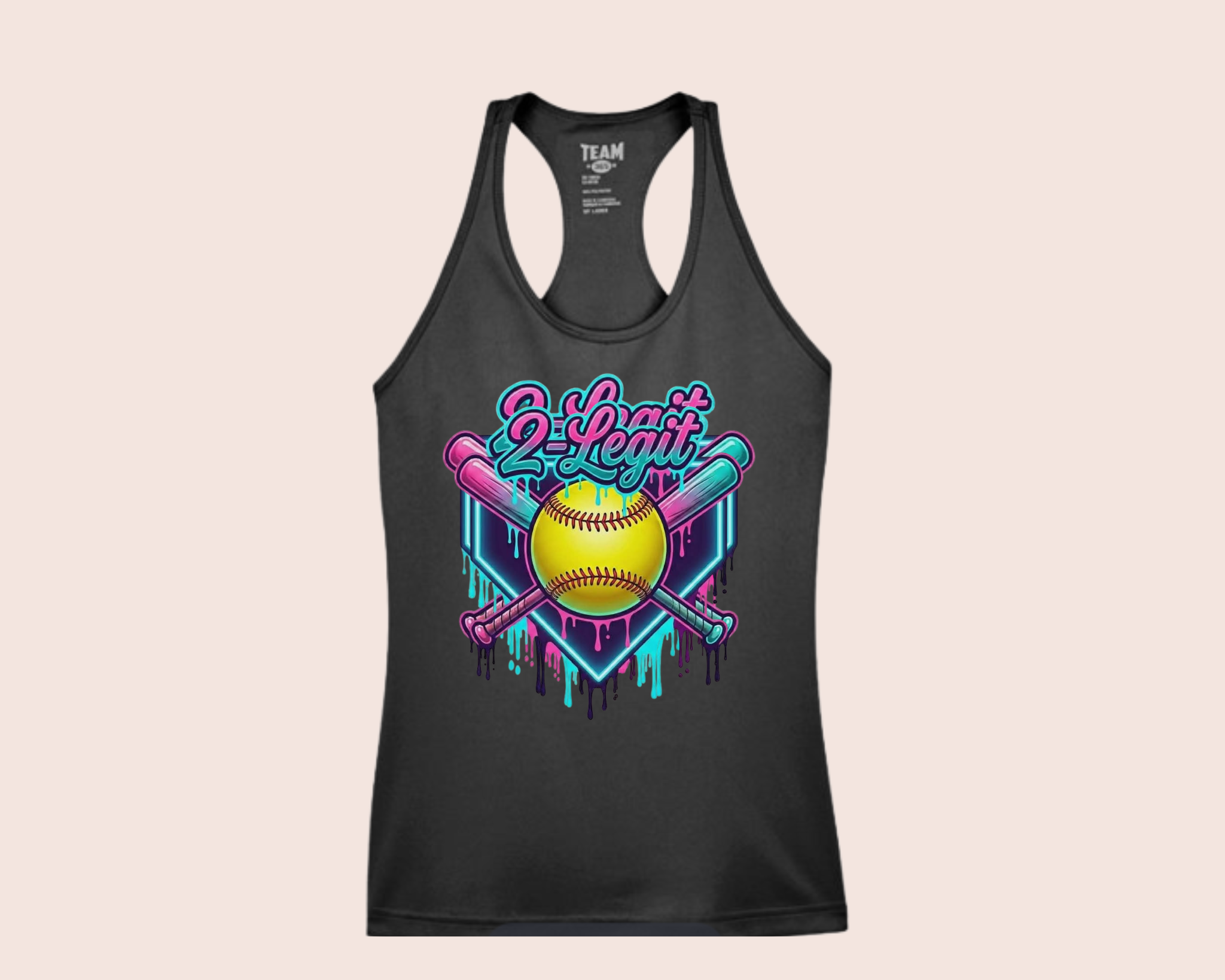 2-Legit Softball Performance Racerback Tank | Custom Made-to-Order Team Tank