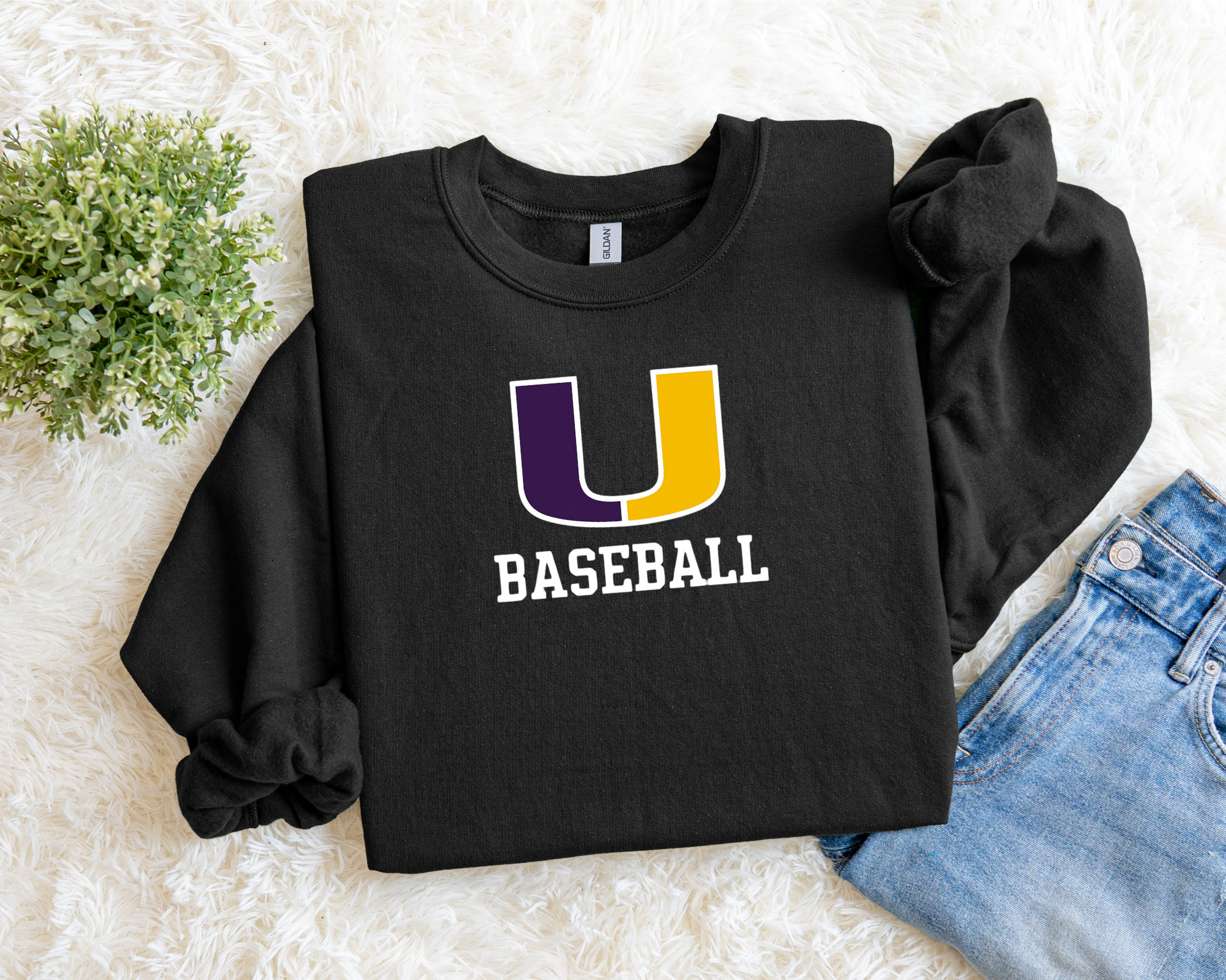 Unionville Vikings Baseball Crewneck Sweatshirt | Classic Fleece Team Pullover