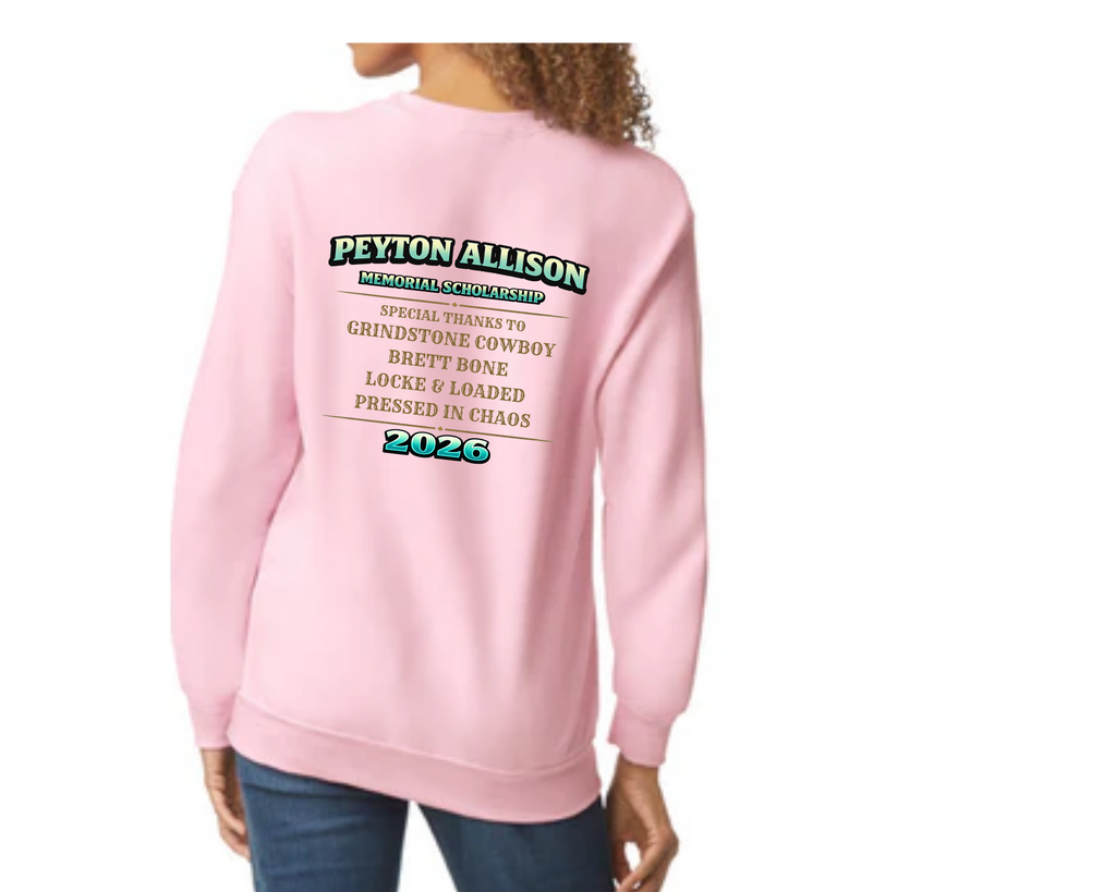 Pickin’ for Peyton 2026 Gildan Sweatshirt | Fundraiser Crewneck for Peyton Allison Scholarship Fund