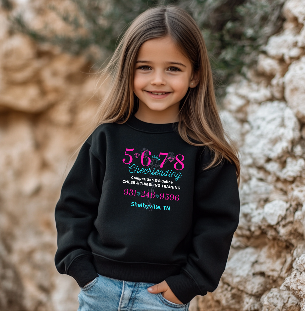 5-6-7-8 Cheerleading Logo Sweatshirt