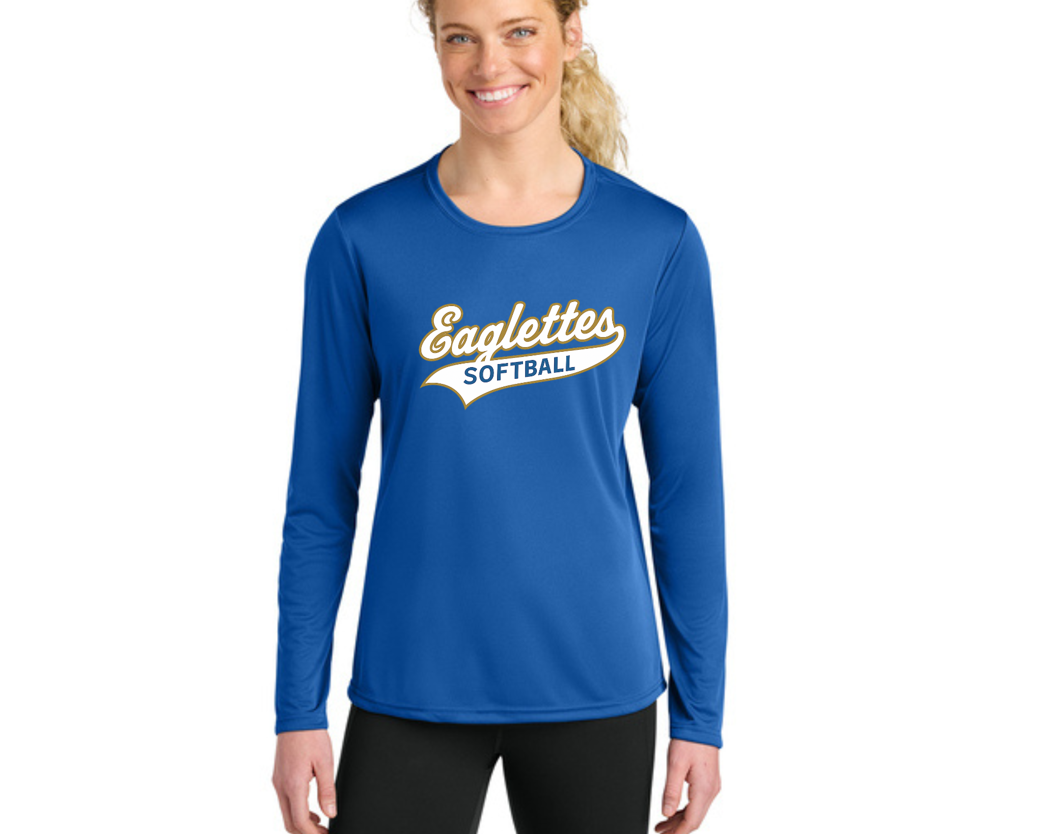 Eaglettes Softball A4 Long Sleeve Performance Shirt | Moisture-Wicking Cooling Tee | Game Day & Practice Top