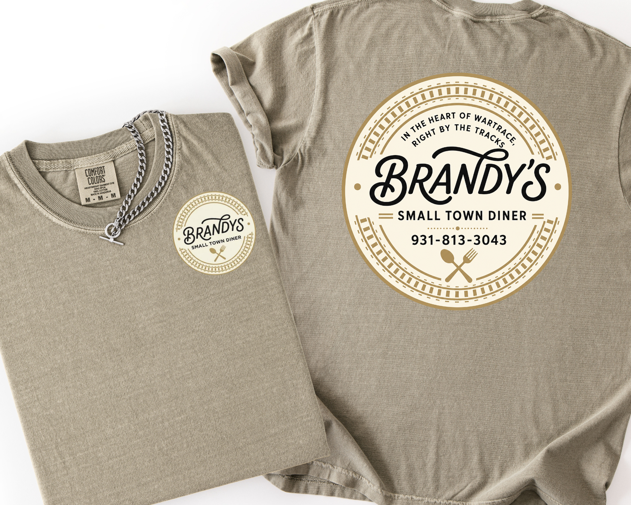 Brandy’s Small Town Diner Comfort Colors Shirt | Official Logo Tee