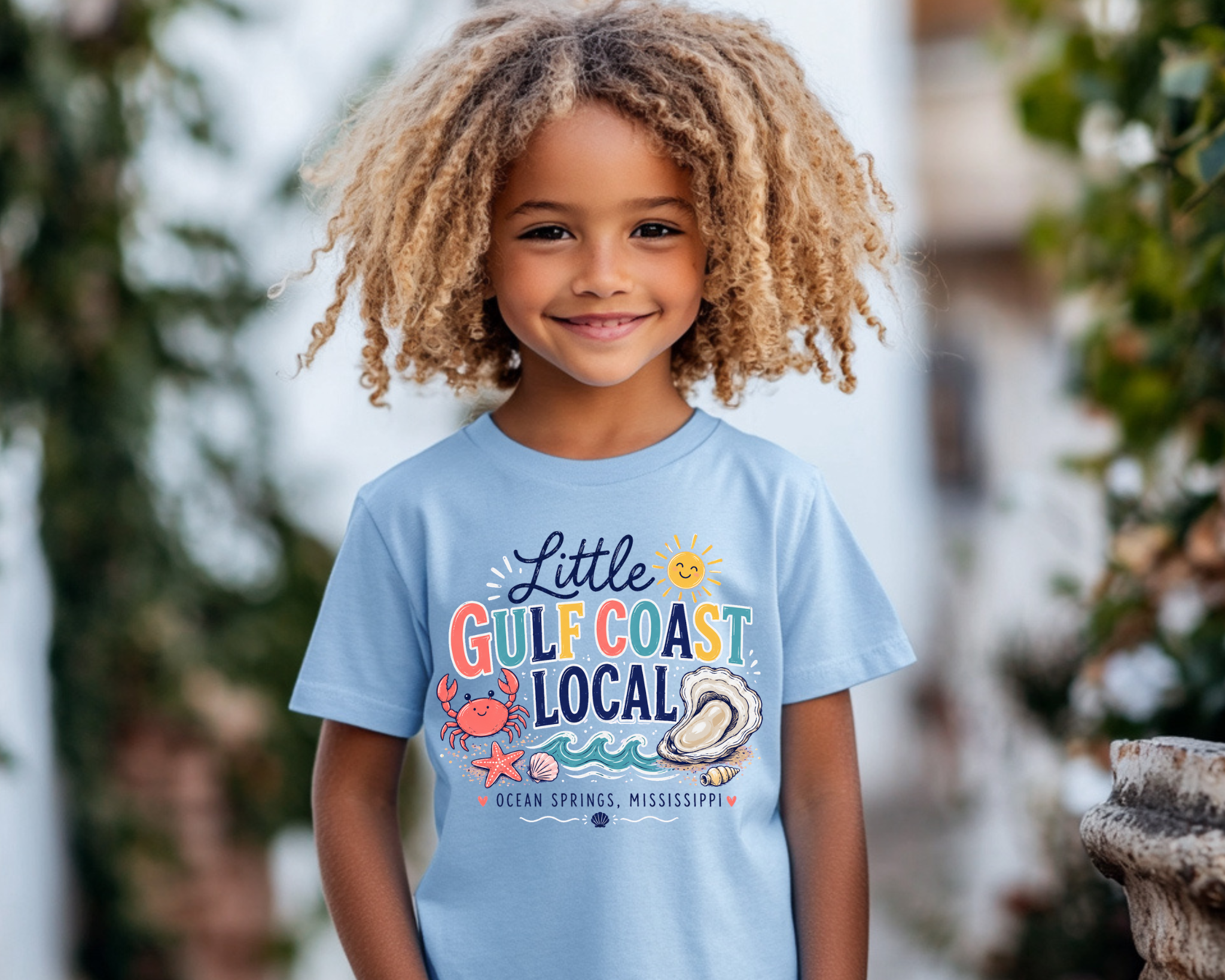 Little Gulf Coast Local Youth Graphic Tee | Ocean Springs Mississippi Kids Beach Shirt