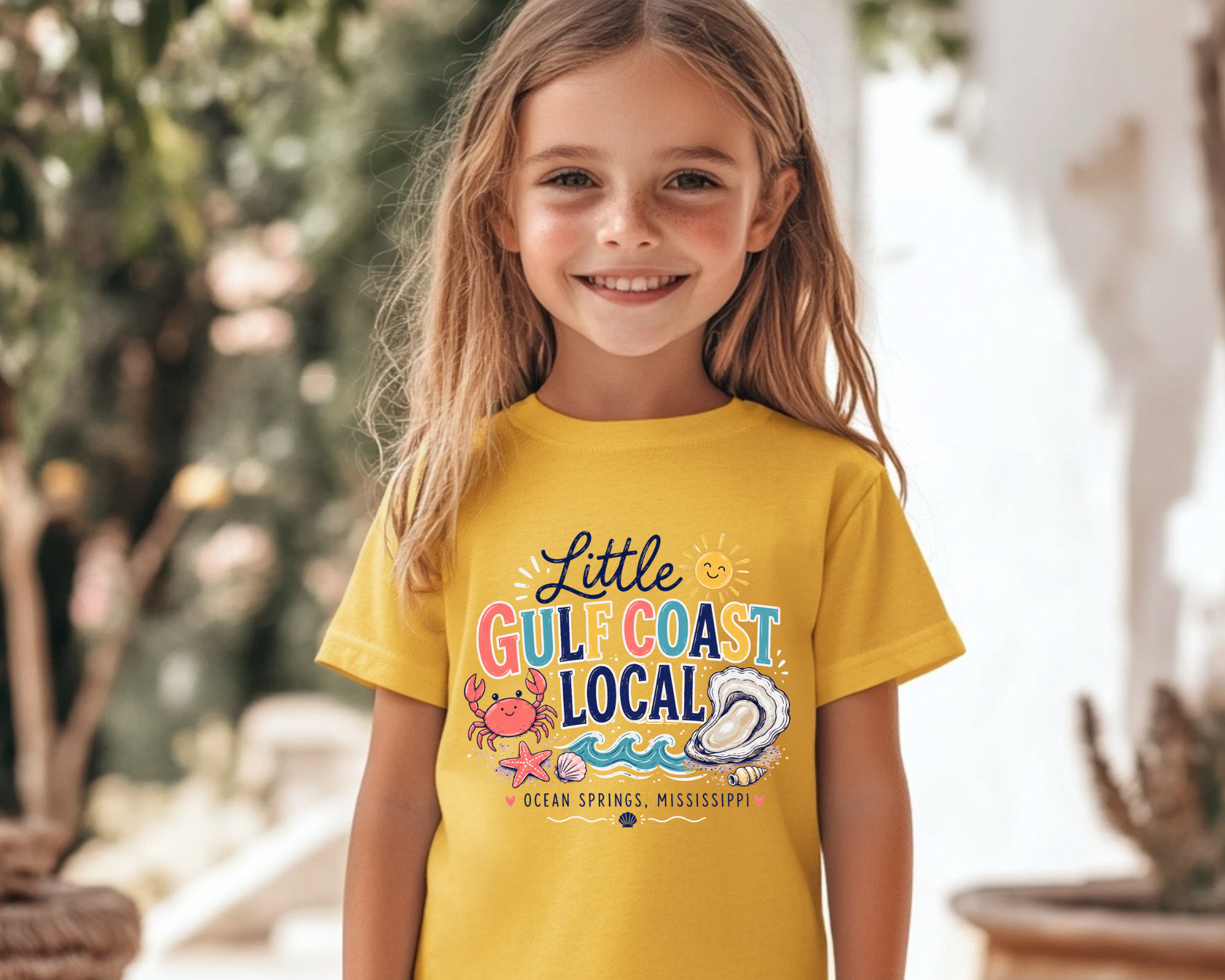 Little Gulf Coast Local Youth Graphic Tee | Ocean Springs Mississippi Kids Beach Shirt