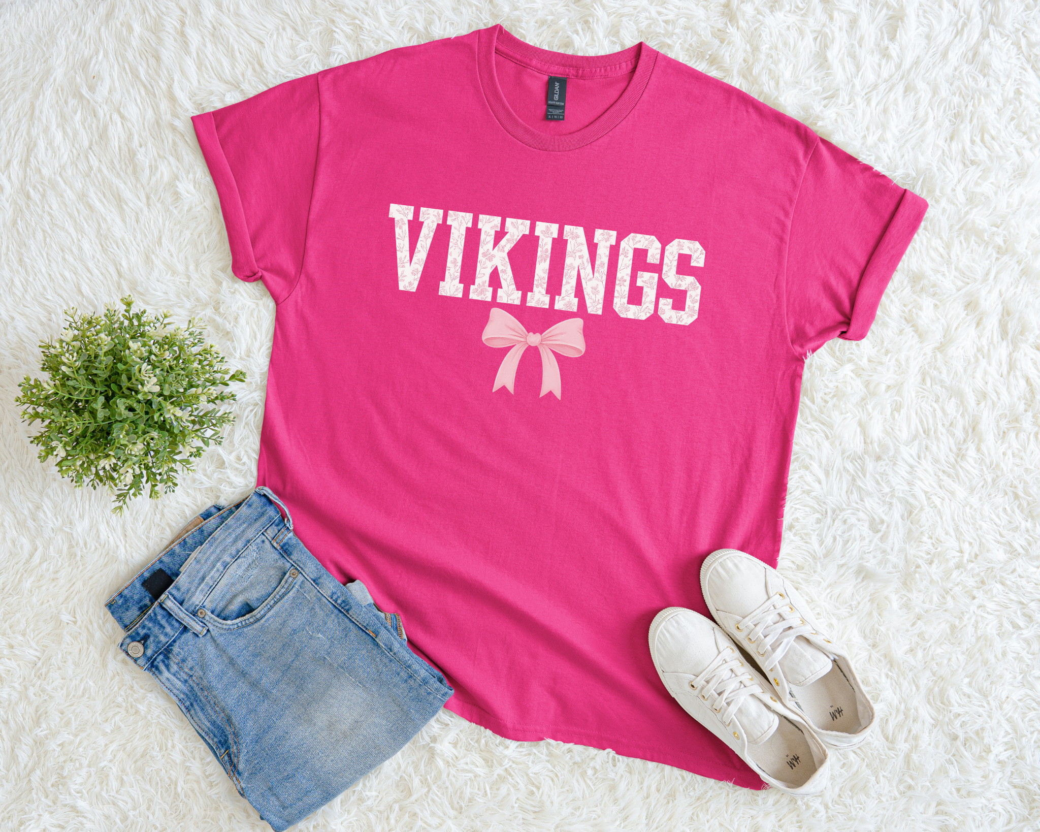 Pink Out Vikings T-Shirt – Breast Cancer Awareness Game Day Tee