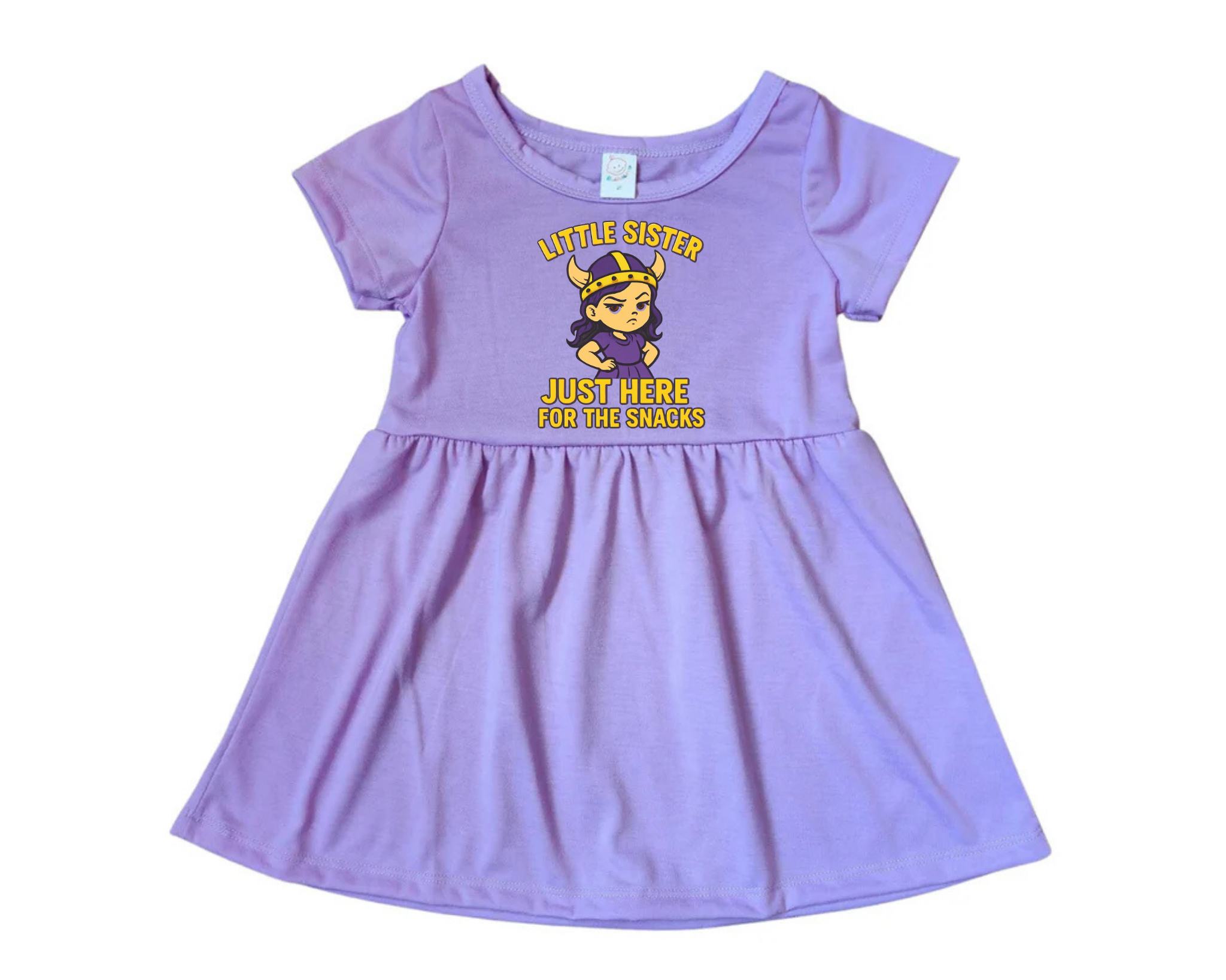 Just Here for the Snacks Toddler Dress