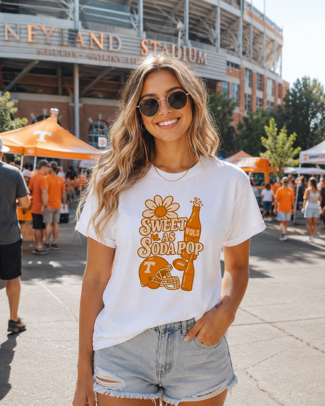 Exclusive Sweet as Soda Pop Game Day Tee | Boutique Women’s Vols-Inspired Tailgate Shirt