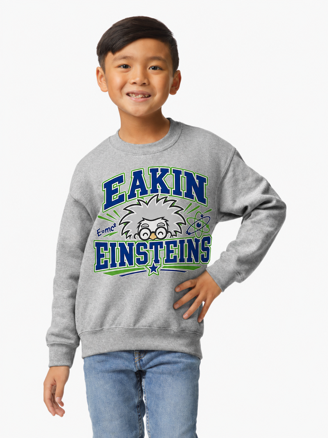 Eakin Einsteins Gildan Crewneck Sweatshirt – Youth & Adult Sizes