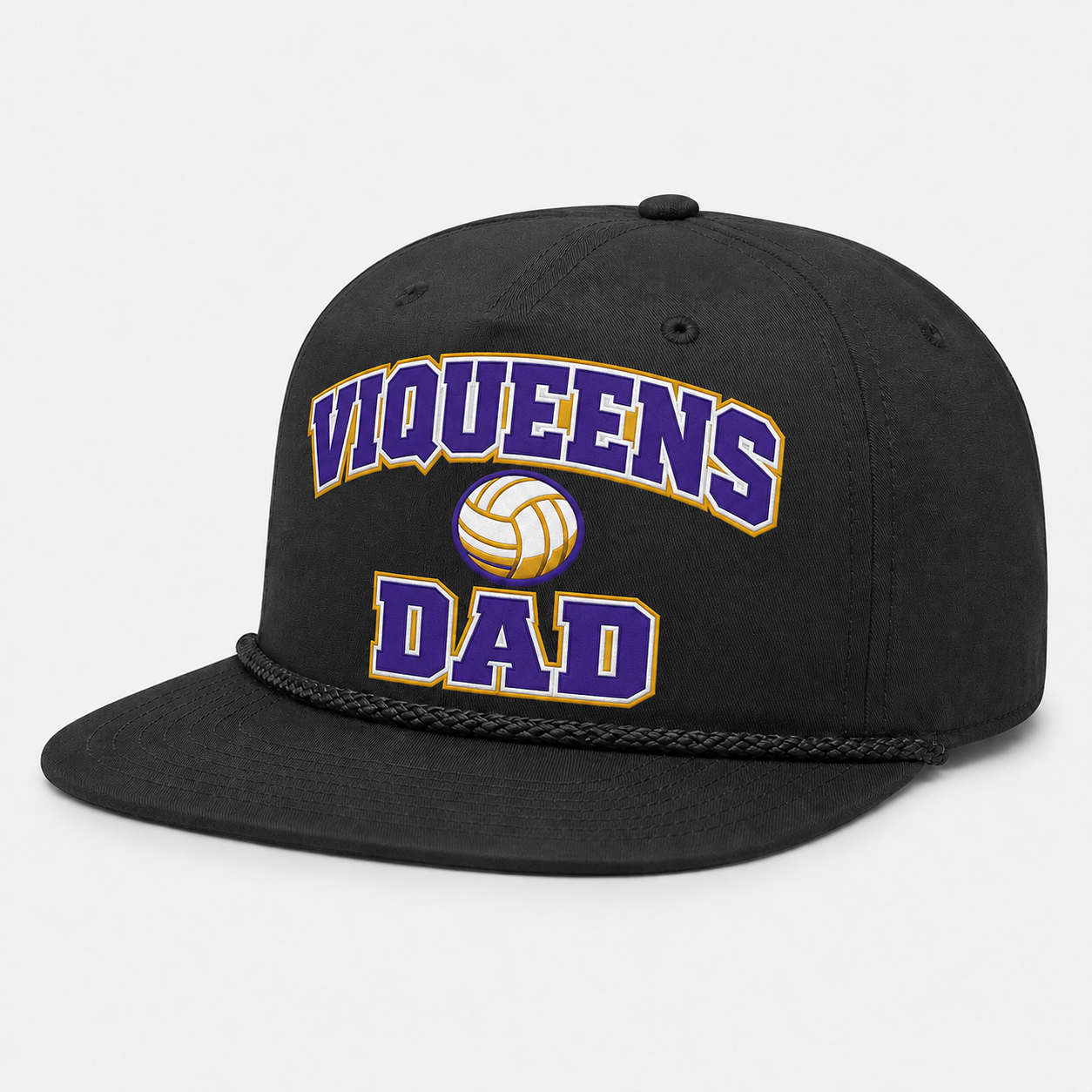 Viqueens Dad Rope Hat - OTTO SNAP 5 Panel Pro Style Cap - CHS Volleyball Spirit Wear