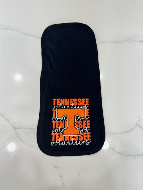 Power T Vols Burp Cloth | Smooth Face Terry Cloth Baby Burp Towel