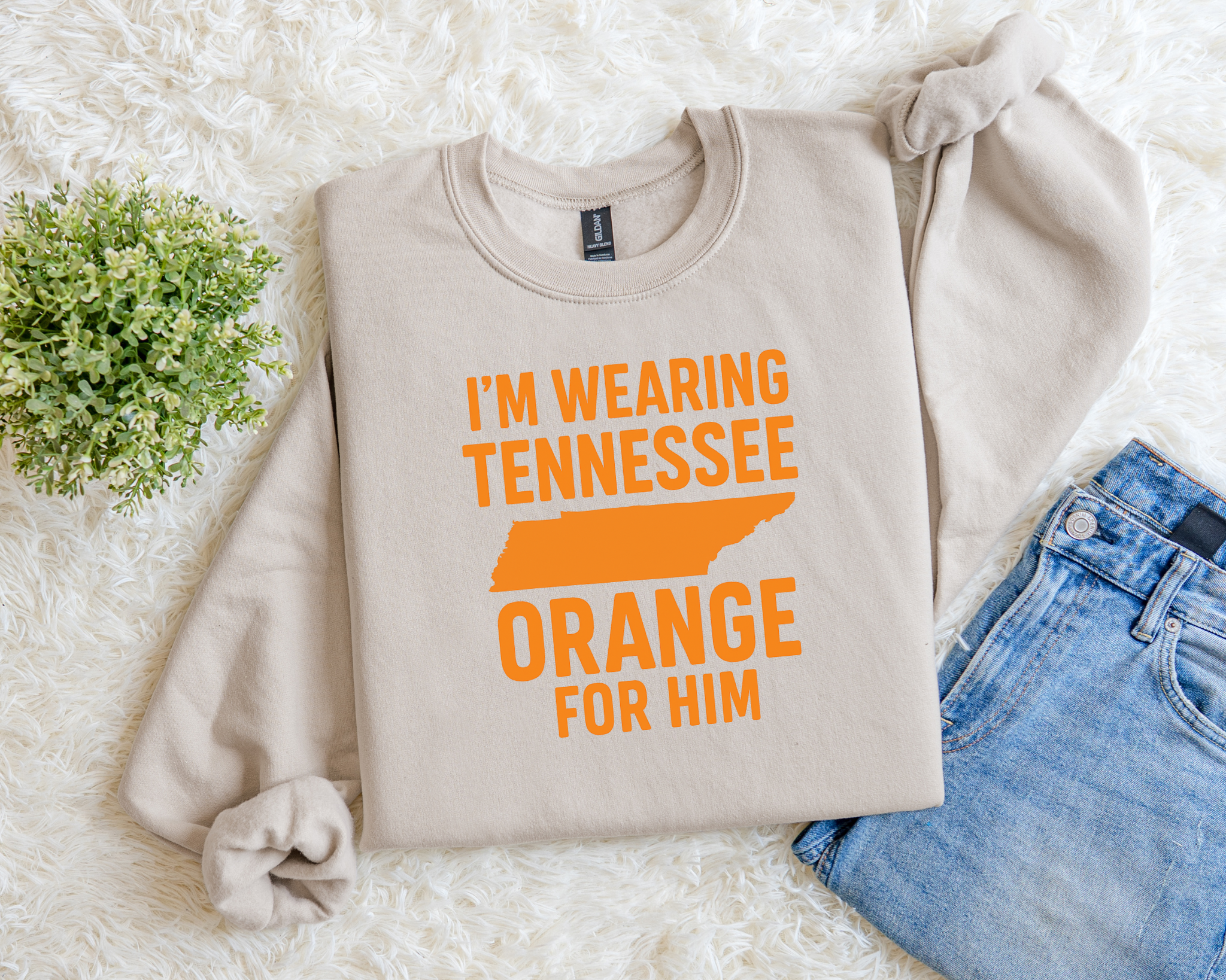 Wearing Tennessee Orange For Him Sweatshirt | Vols Game Day Crewneck