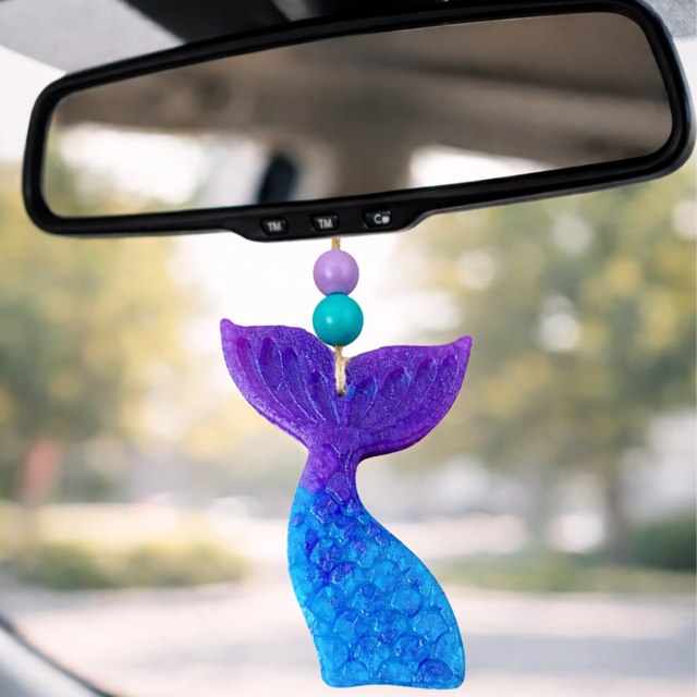 Mermaid Tail Car Freshie - Mermaid Kiss Scented Freshie