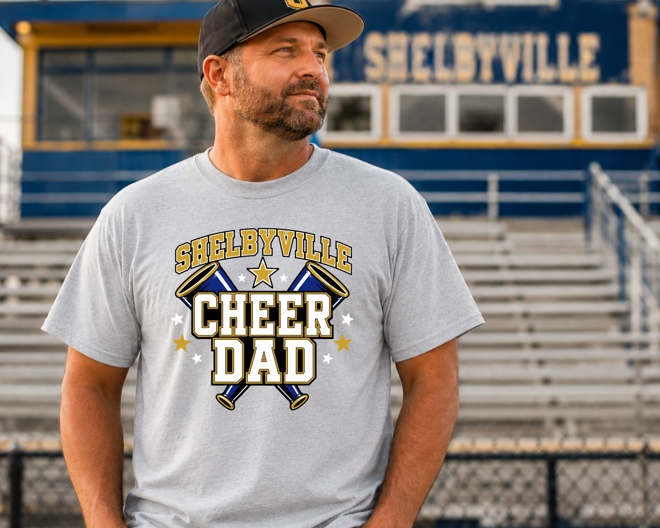 Shelbyville Cheer Dad Gildan T-Shirt | Eagles Cheer Spirit Wear