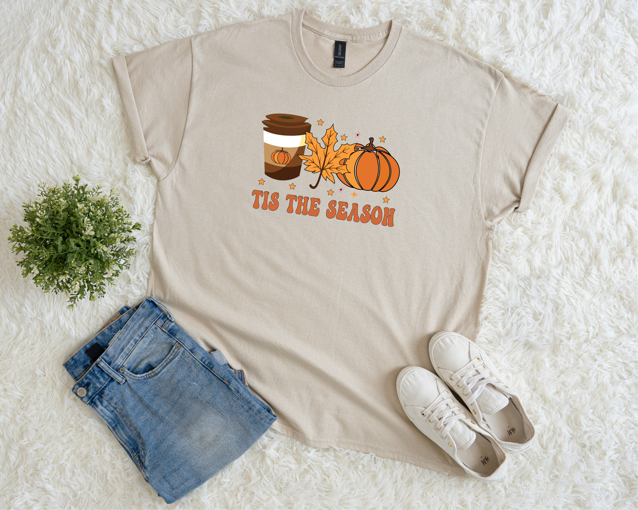 ’Tis the Season Fall T-Shirt – Pumpkin Spice Autumn Graphic Tee