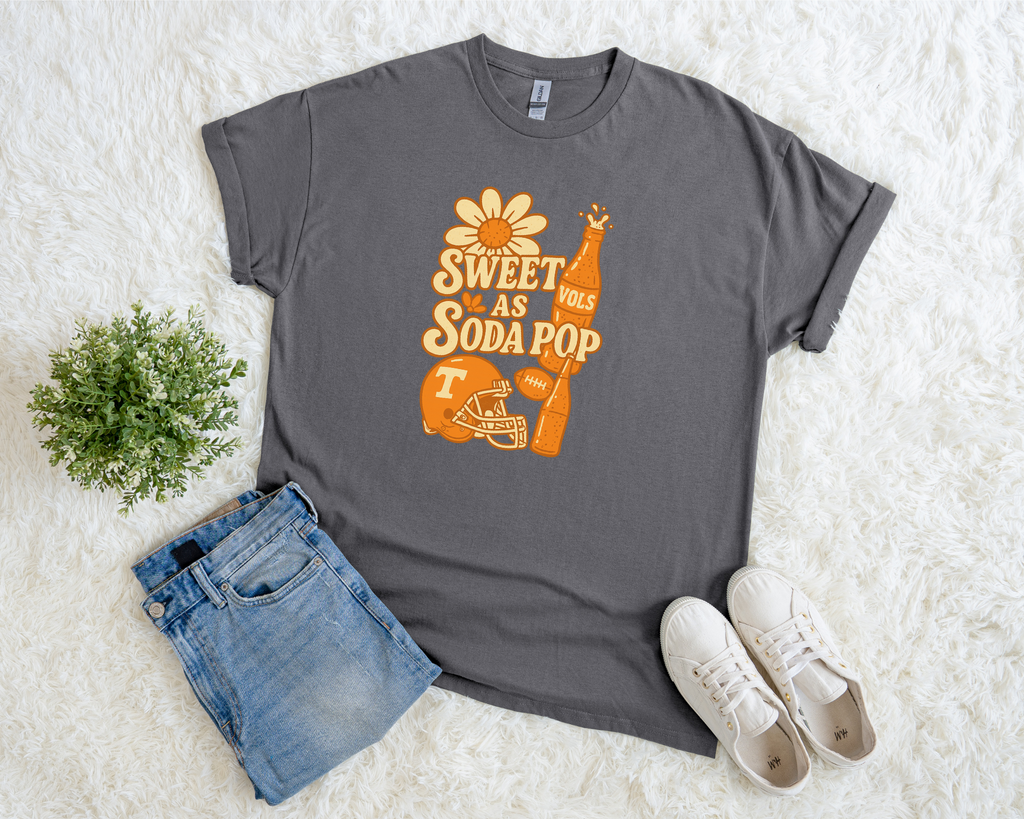 Sweet as Soda Pop Tennessee Graphic Tee – Vols Game Day Shirt – Tennessee Football Fan T-Shirt – Southern Game Day Boutique Tee