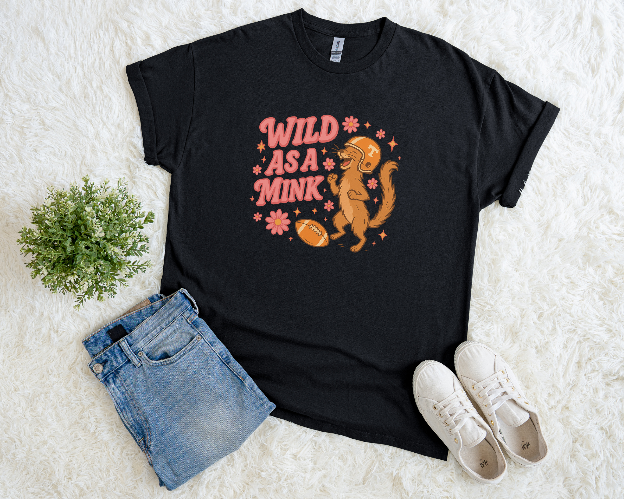 Wild as a Mink T-Shirt – Retro Tennessee Vols Game Day Tee